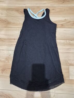 Ivivva girls size 12 black summer dress